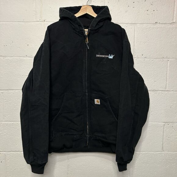 Carhartt Other - Vintage Carhartt Thermal Hooded Active Jacket “Black” J131 BLK